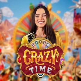 Crazy Time logo by Evolution at 500 CasinoCrazy Time