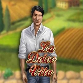 La Dolce Vita slot logo by Gamomat at 500 Casino