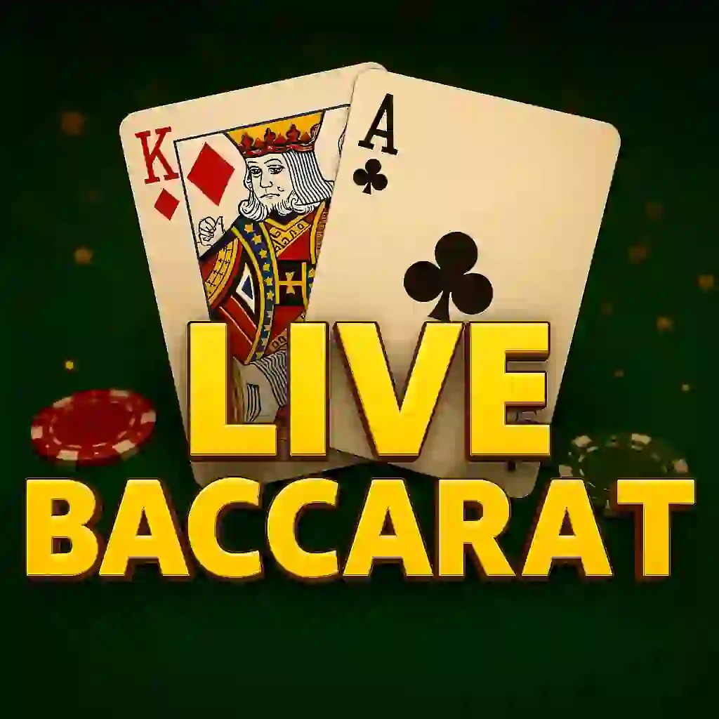 Live Baccarat game by Evolution – logo hosted on 500 Casino
