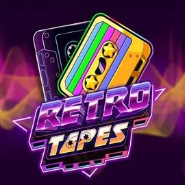 Retro Tapes logo by Push Gaming at 500 CasinoRetro Tapes